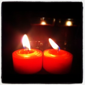 Candles in the dark