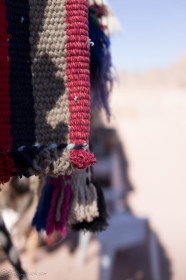 Bedouin shawls in Petra
